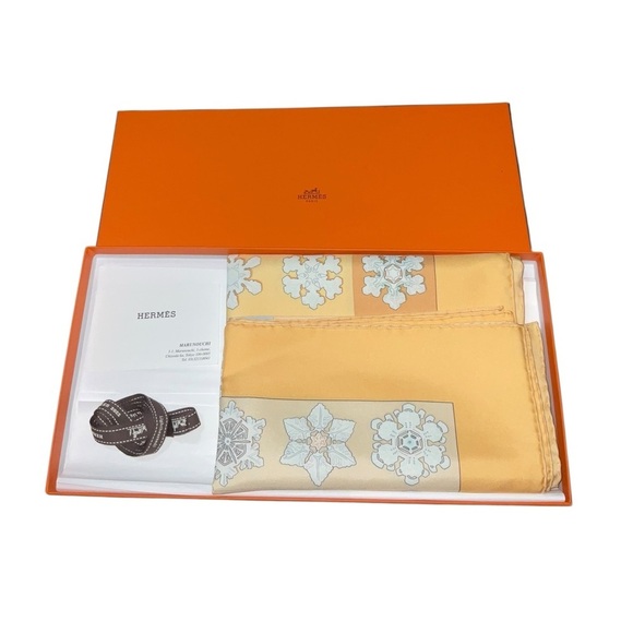 Hermes Carre Silk Scarf "Feux de l'Hiver" by Christiane Vauzelles 90cm NWT/Box - Picture 16 of 16